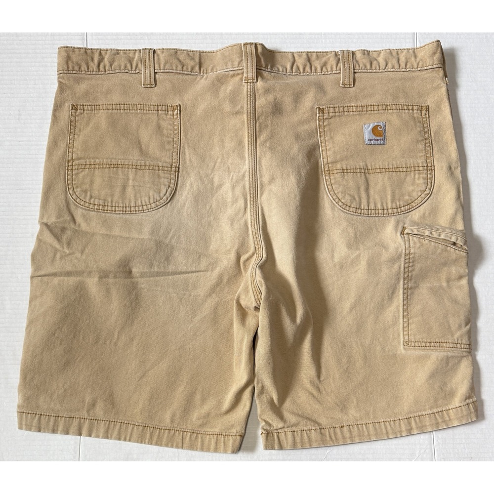 CARHARTT - Men's Beige Relaxed Fit Canvas Carpenter Shorts - Size 44